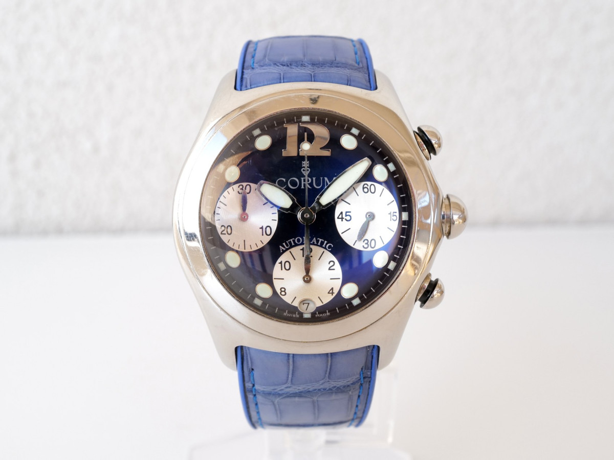 Швейцарський годинник Corum Bubble Chronograph Blue Dial 45