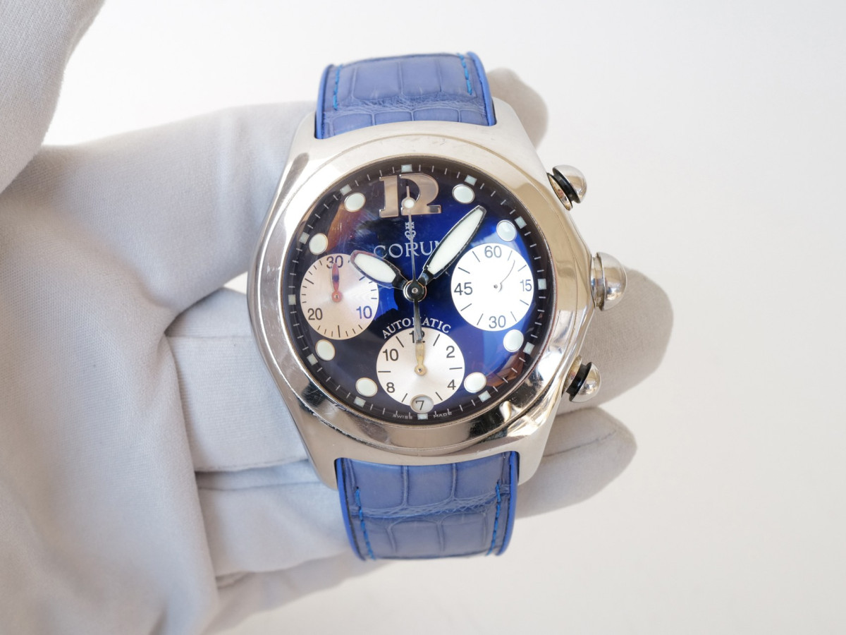Швейцарський годинник Corum Bubble Chronograph Blue Dial 45