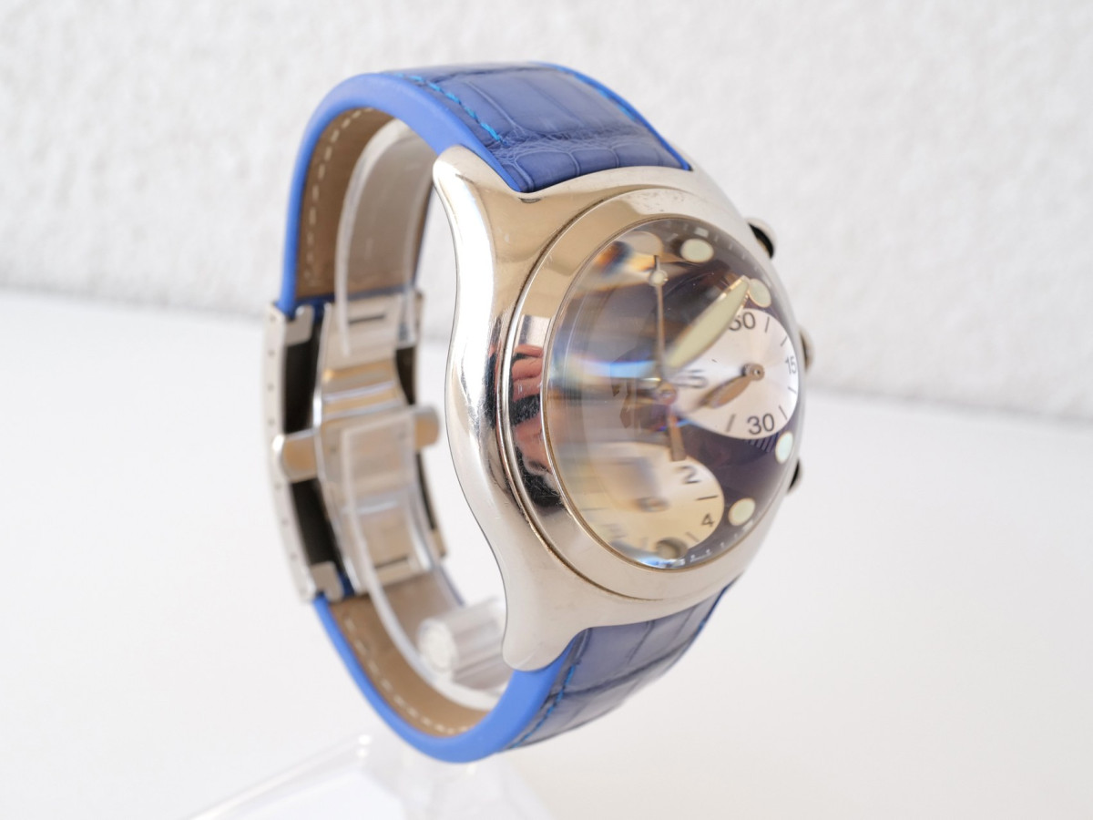 Швейцарський годинник Corum Bubble Chronograph Blue Dial 45