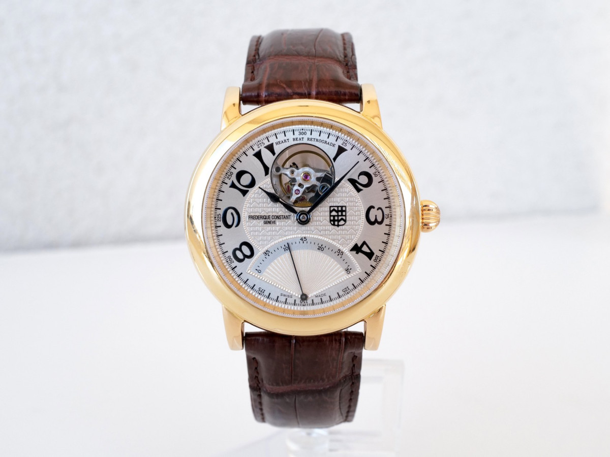 Швейцарський годинник Frederique Constant Heart Beat Retrograde Limited Edition 18K Yellow Gold 39