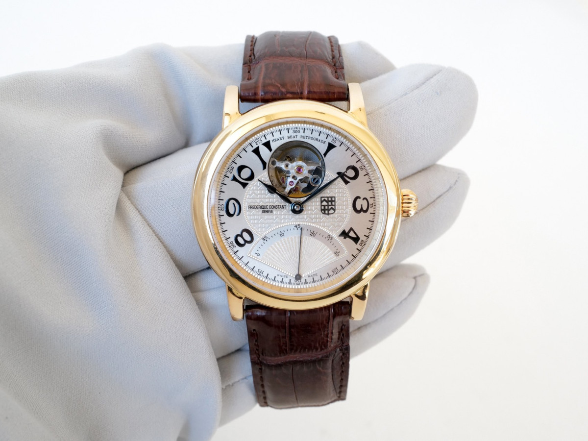 Швейцарський годинник Frederique Constant Heart Beat Retrograde Limited Edition 18K Yellow Gold 39