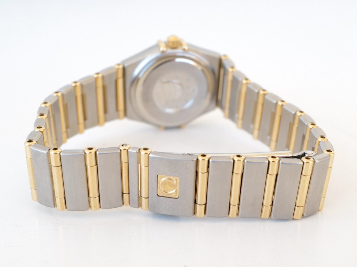 Swiss watch Omega Constellation Quartz Steel Yellow Gold MOP Diamond Dial Bezel