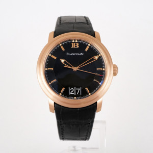 Швейцарские часы Blancpain Leman Ultra-Slim Grande Date Limited Edition 18K Rose Gold 40