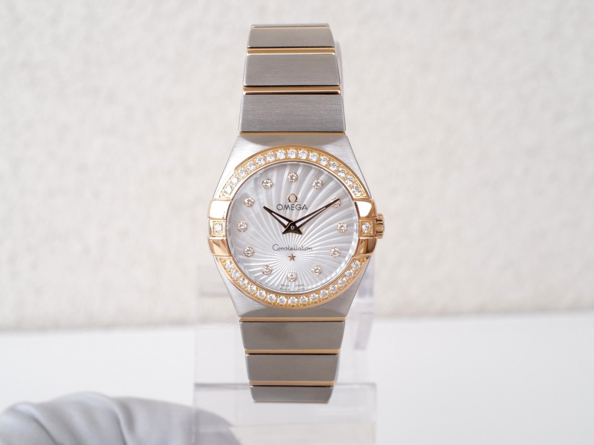 Swiss watch Omega Constellation 27 Steel Rose Gold Diamonds