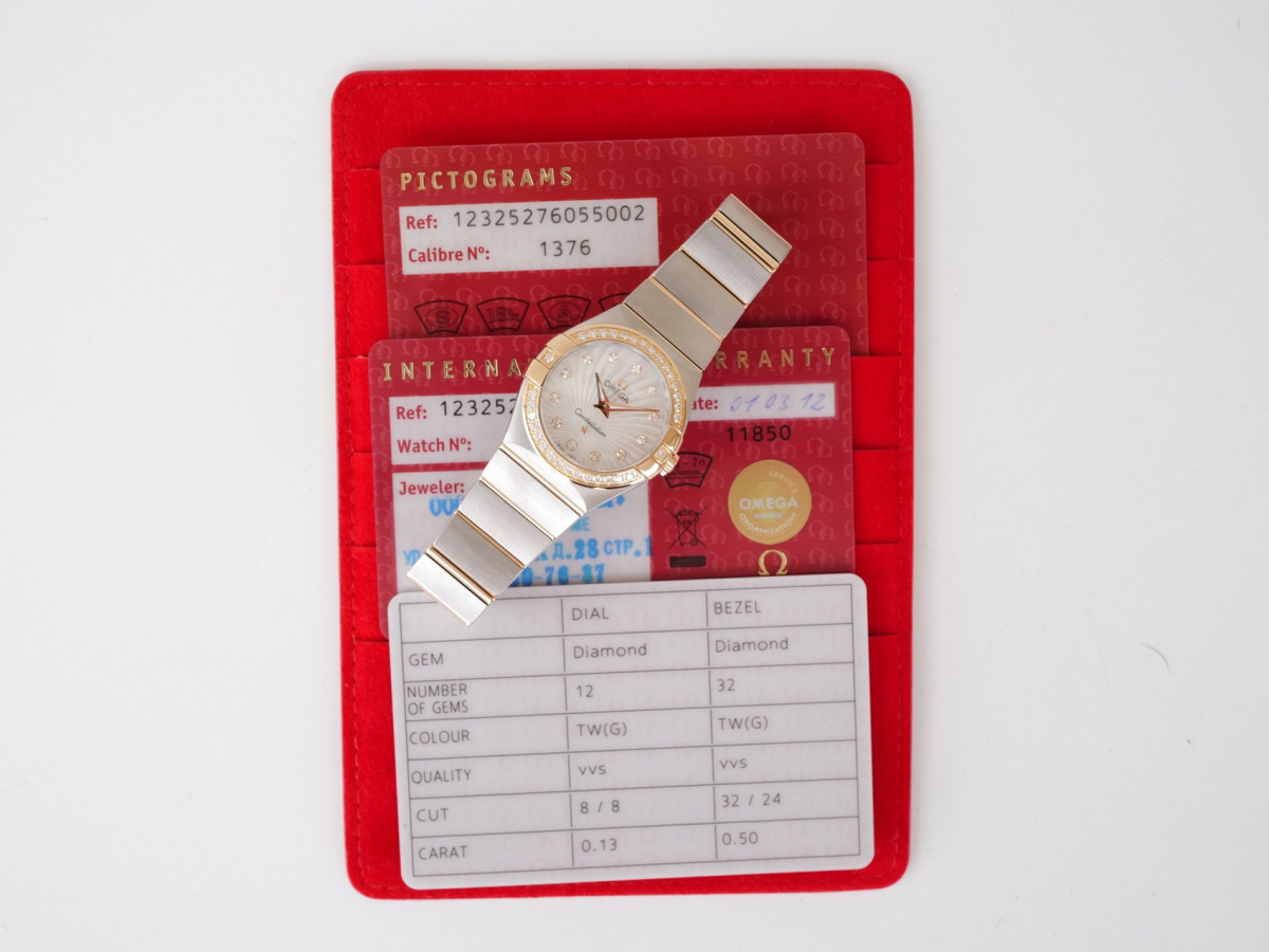 Swiss watch Omega Constellation 27 Steel Rose Gold Diamonds