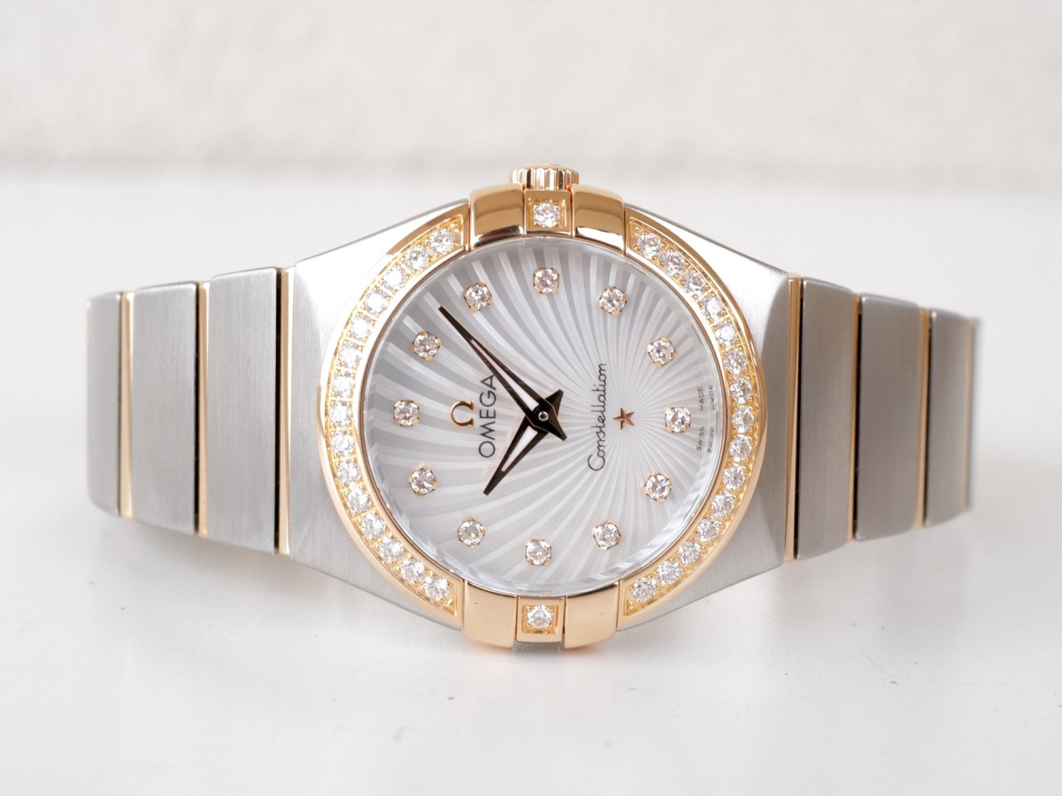 Swiss watch Omega Constellation 27 Steel Rose Gold Diamonds