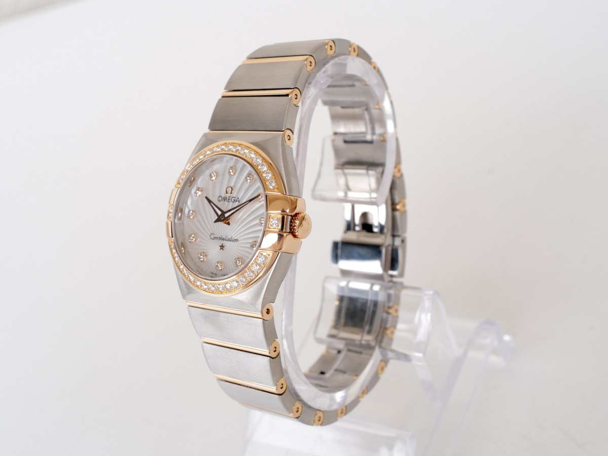 Swiss watch Omega Constellation 27 Steel Rose Gold Diamonds