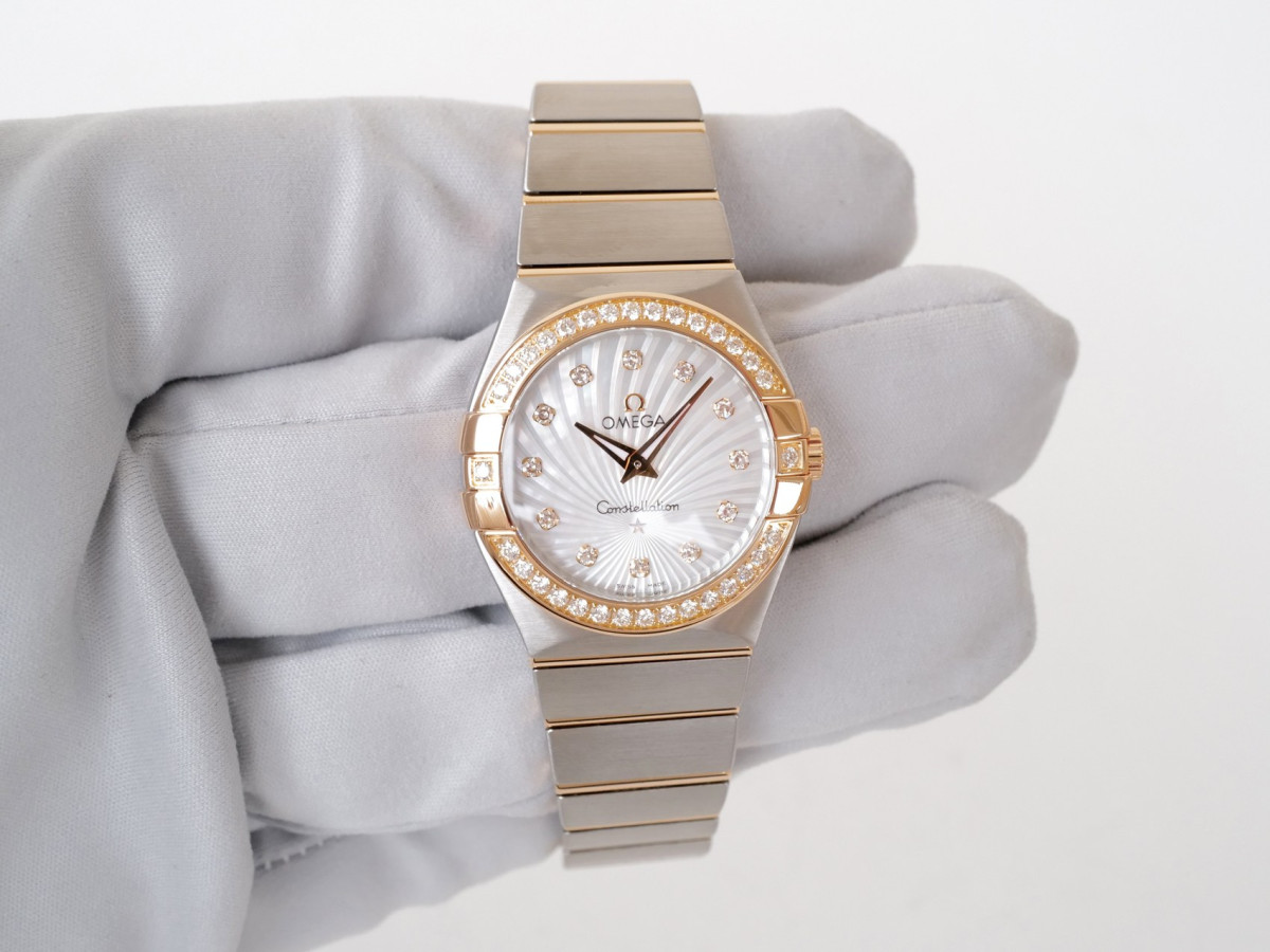 Swiss watch Omega Constellation 27 Steel Rose Gold Diamonds
