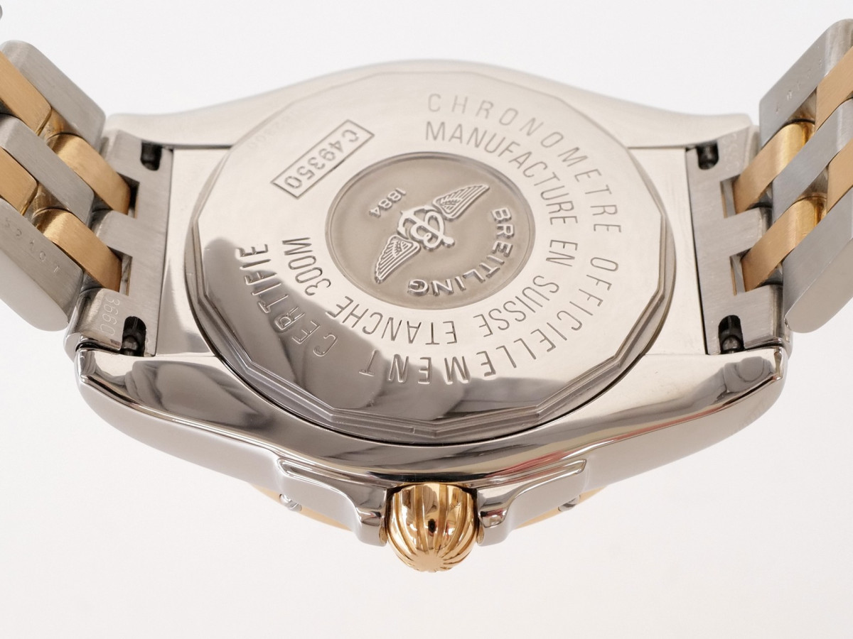 Швейцарские часы Breitling Galactic 41 Steel 18K Rose Gold White Roman Dial