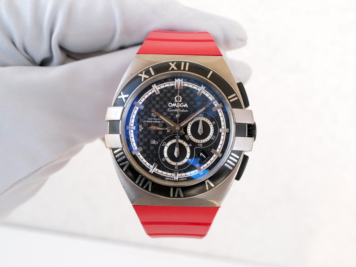 Швейцарський годинник Omega Constellation Double Eagle Co-Axial Titanium Chronograph 41