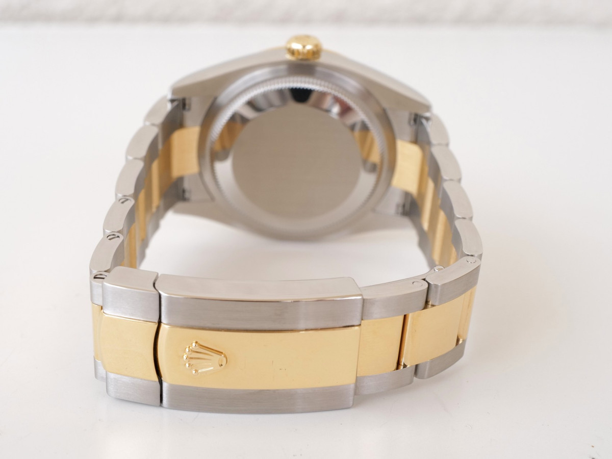 Швейцарський годинник Rolex Datejust 36 Oyster Steel Yellow Gold Diamond Bezel Palm Dial