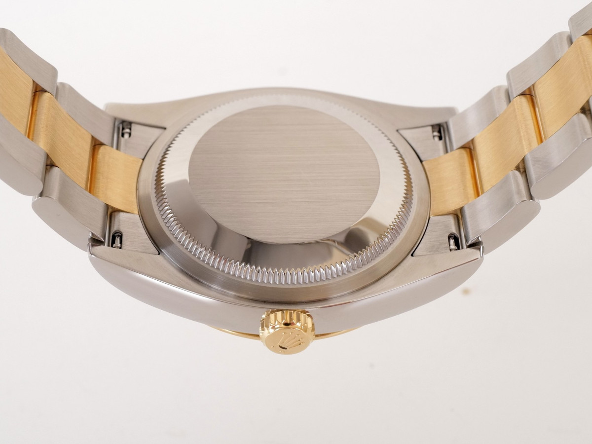 Швейцарський годинник Rolex Datejust 36 Oyster Steel Yellow Gold Diamond Bezel Palm Dial