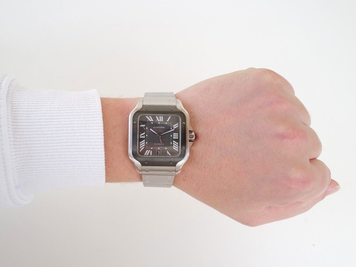 Швейцарские часы Cartier Santos de Cartier Large ADLC Grey