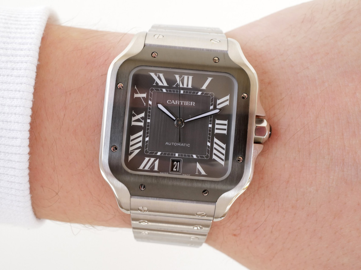 Швейцарские часы Cartier Santos de Cartier Large ADLC Grey