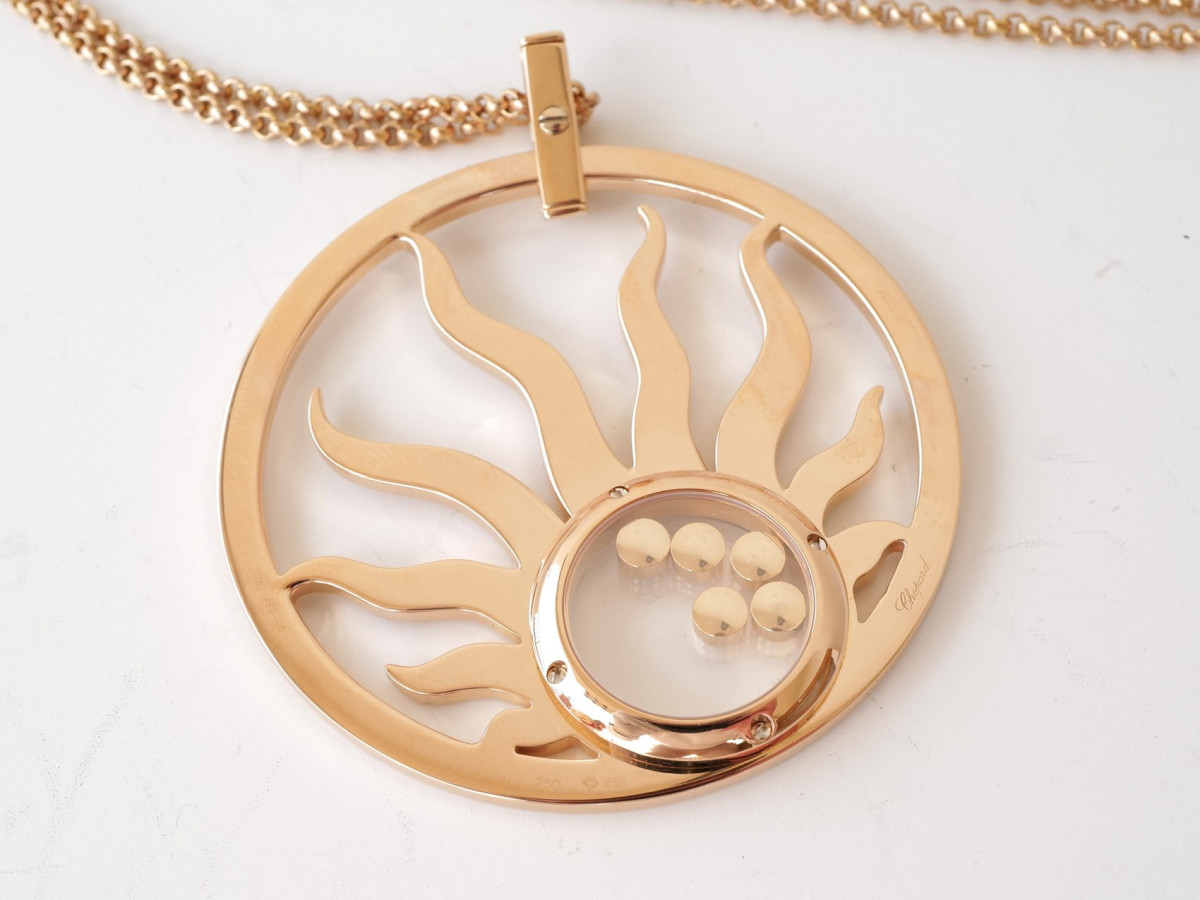 Швейцарские часы Chopard Happy Diamonds Sun Pendant 4ct