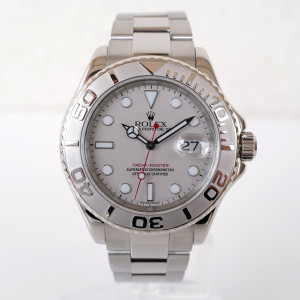Швейцарський годинник Rolex Yacht-Master 40 Steel Platinum Bezel