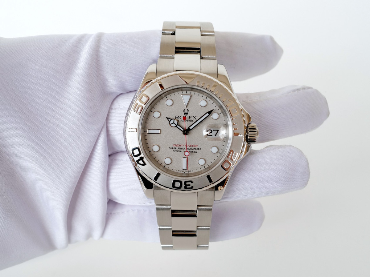 Swiss watch Rolex Yacht-Master 40 Steel Platinum Bezel