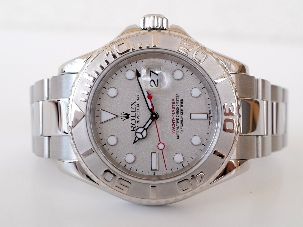 Swiss watch Rolex Yacht-Master 40 Steel Platinum Bezel