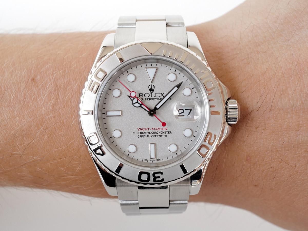 Swiss watch Rolex Yacht-Master 40 Steel Platinum Bezel