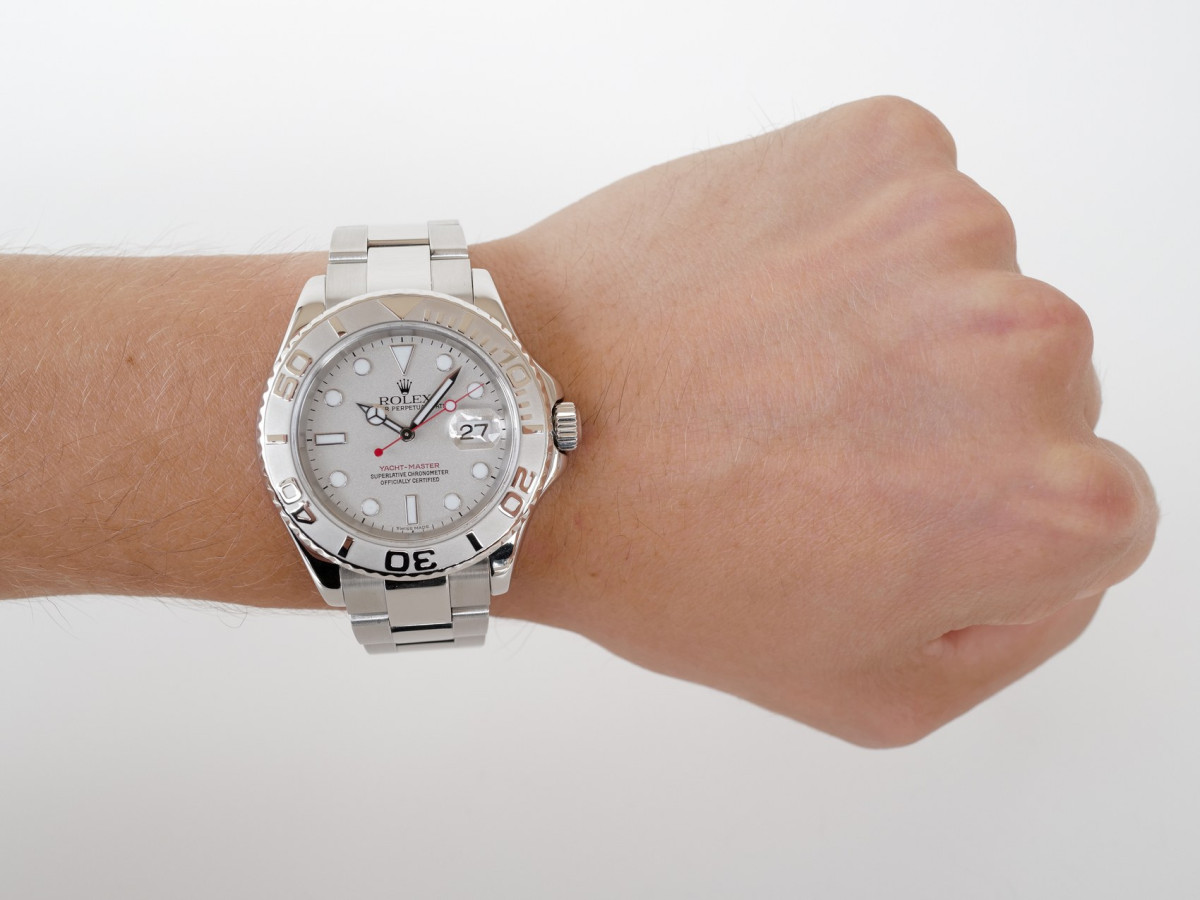 Swiss watch Rolex Yacht-Master 40 Steel Platinum Bezel