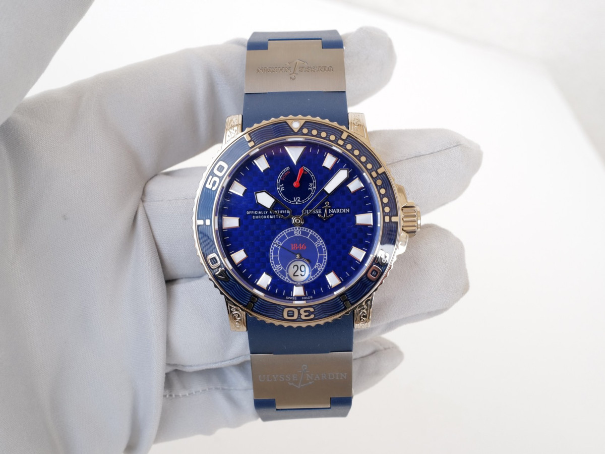 Swiss watch Ulysse Nardin Maxi Marine Diver 18K White Gold Limited Edition 43