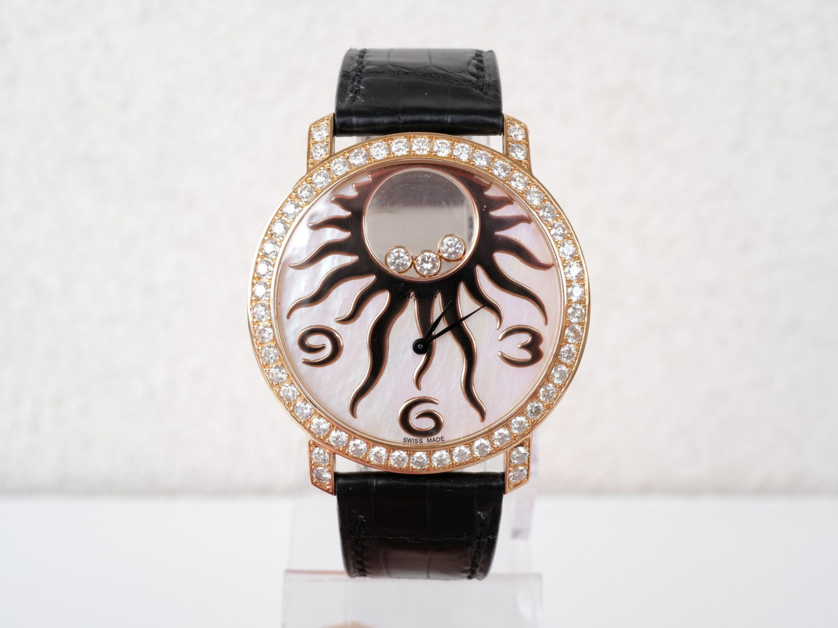 Швейцарские часы Chopard Happy Diamonds Sun 18K Rose Gold 40