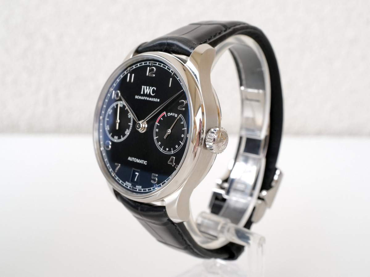 Швейцарський годинник IWC Portugieser Automatic 7 Days Black Dial 42