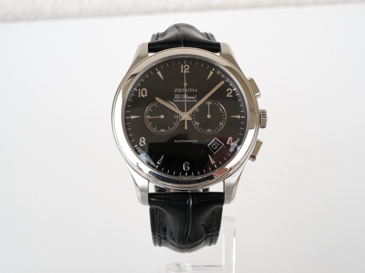 Swiss watch Zenith Grande Class El Primero Chronograph Black Dial 44