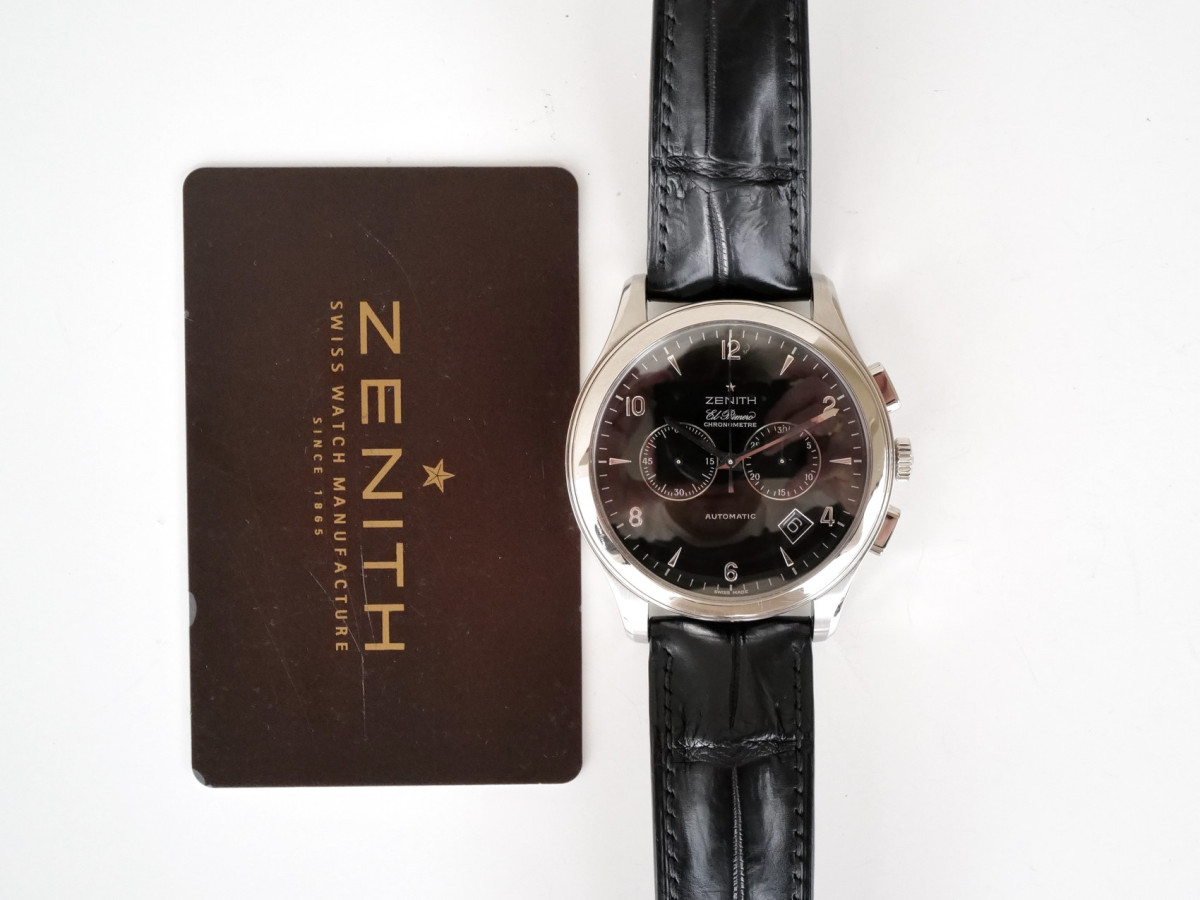 Swiss watch Zenith Grande Class El Primero Chronograph Black Dial 44