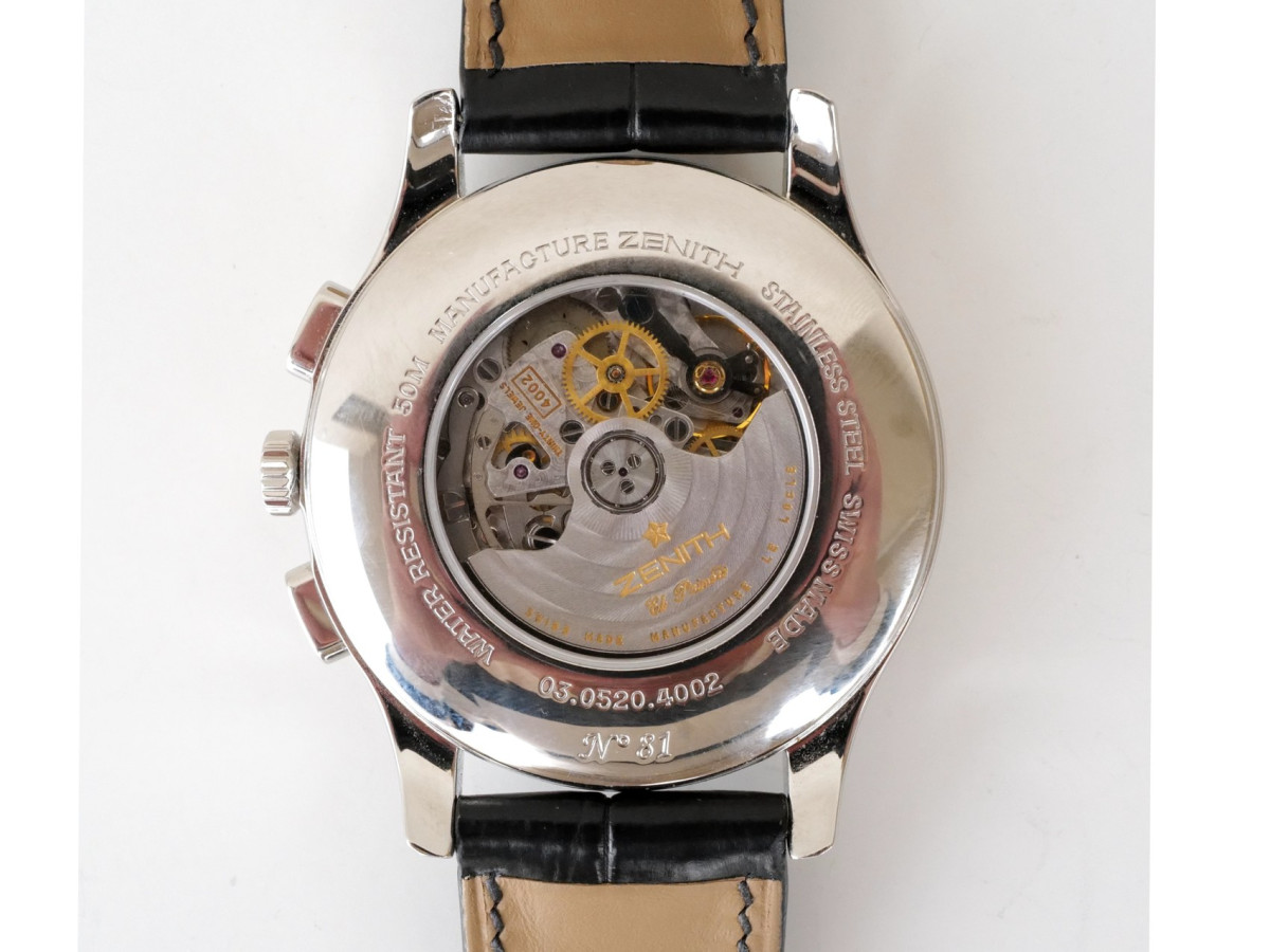 Swiss watch Zenith Grande Class El Primero Chronograph Black Dial 44