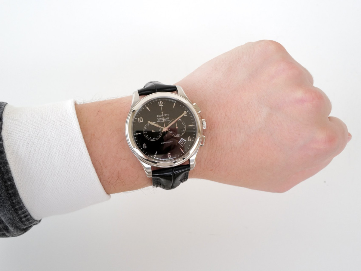 Swiss watch Zenith Grande Class El Primero Chronograph Black Dial 44