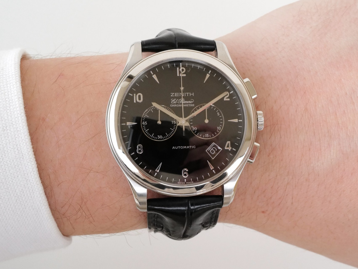 Swiss watch Zenith Grande Class El Primero Chronograph Black Dial 44