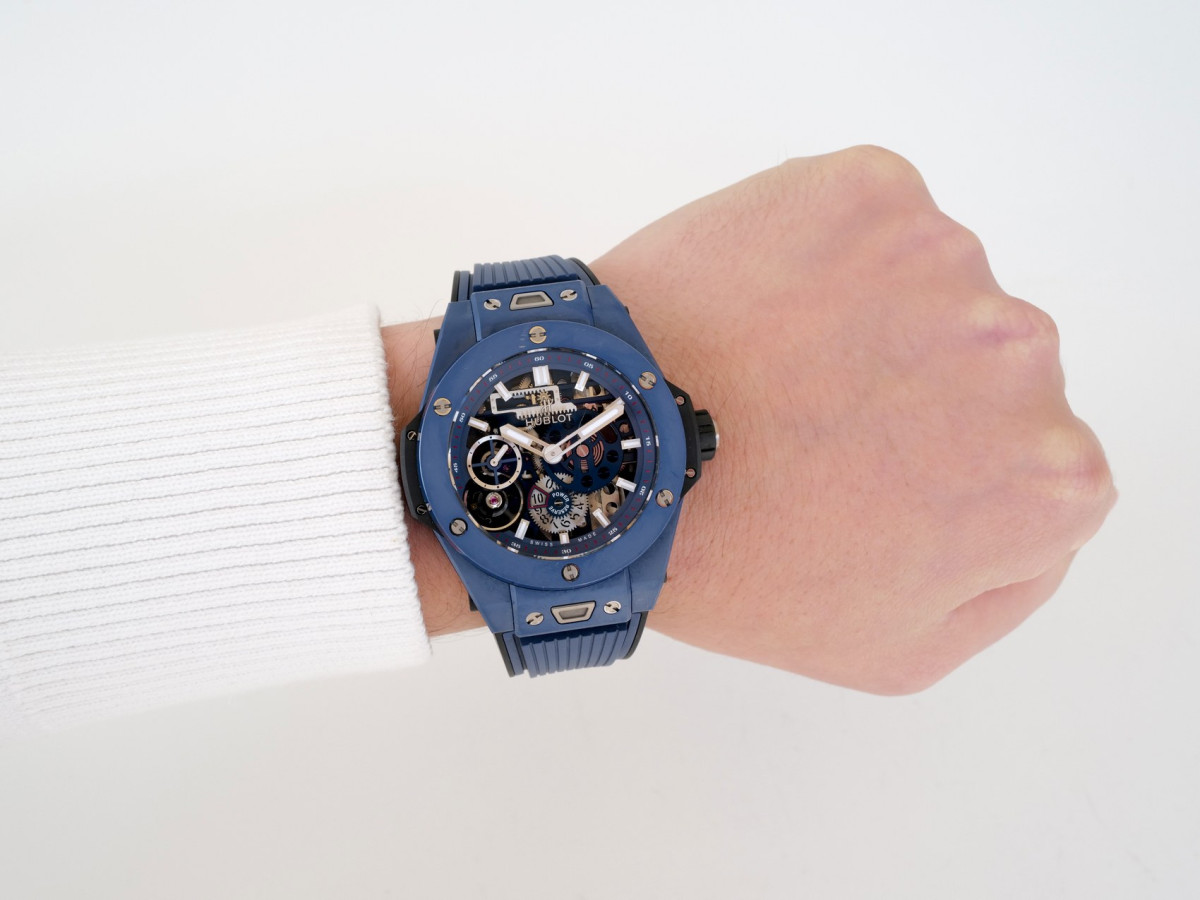 Швейцарський годинник Hublot Big Bang Meca-10 Ceramic Blue 45