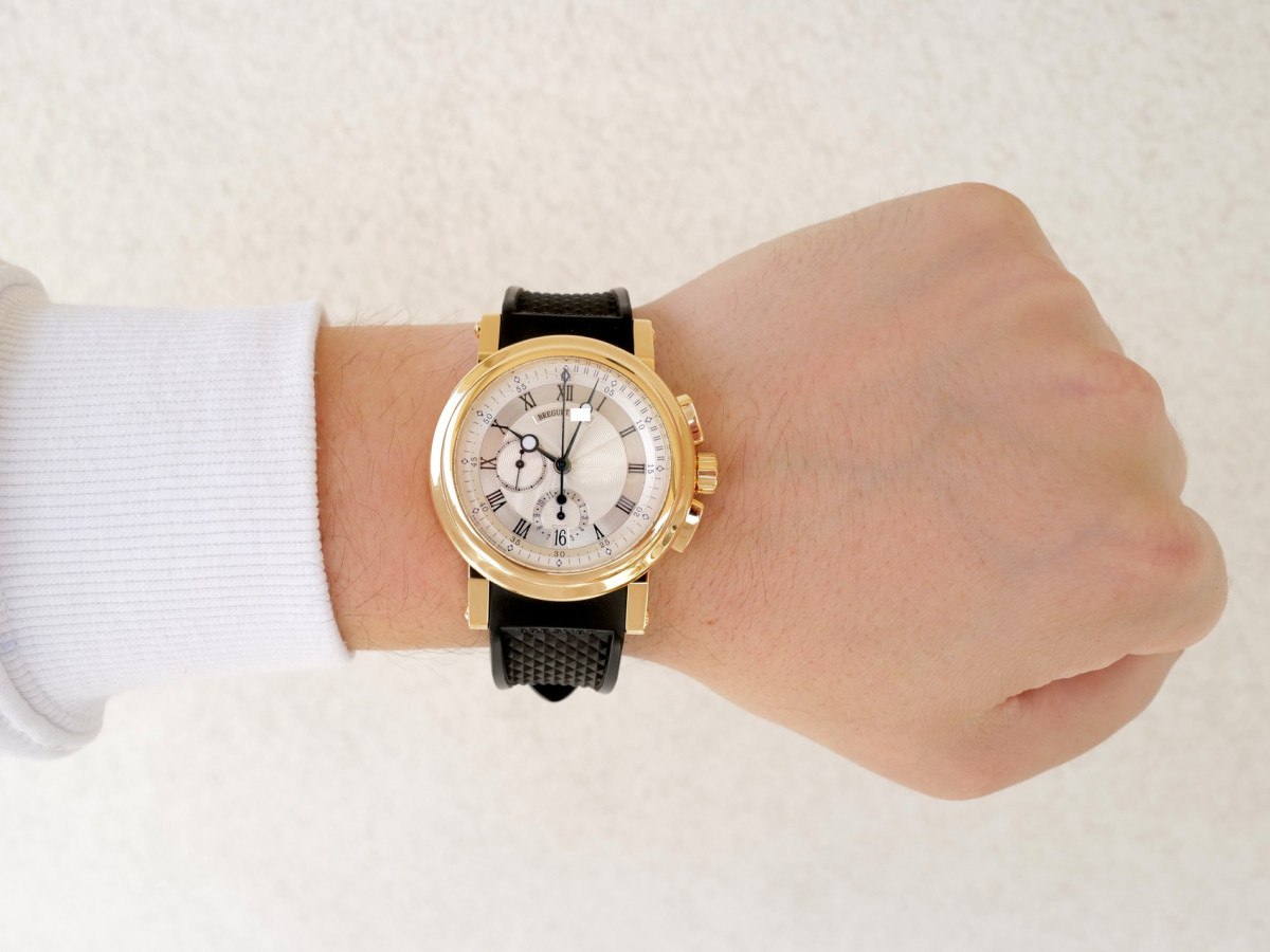 Швейцарський годинник Breguet Marine Chronograph 18K Yellow Gold 42