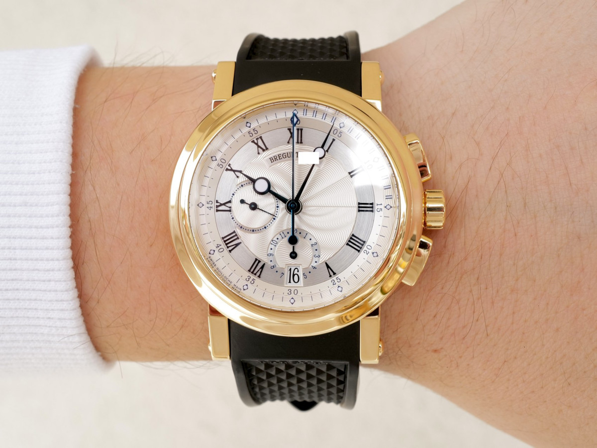 Швейцарський годинник Breguet Marine Chronograph 18K Yellow Gold 42