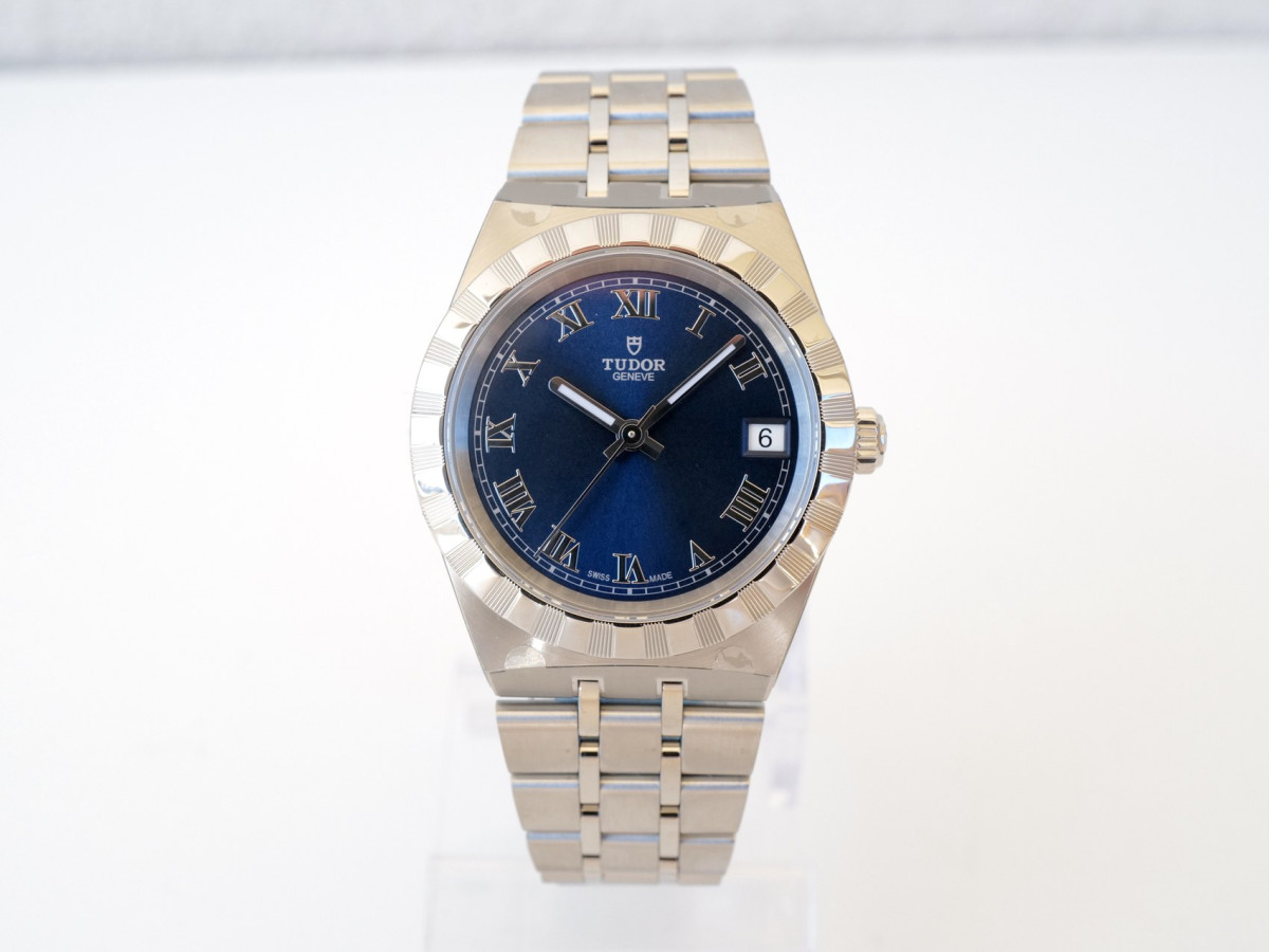 Swiss watch Tudor Royal Blue Roman Dial 34