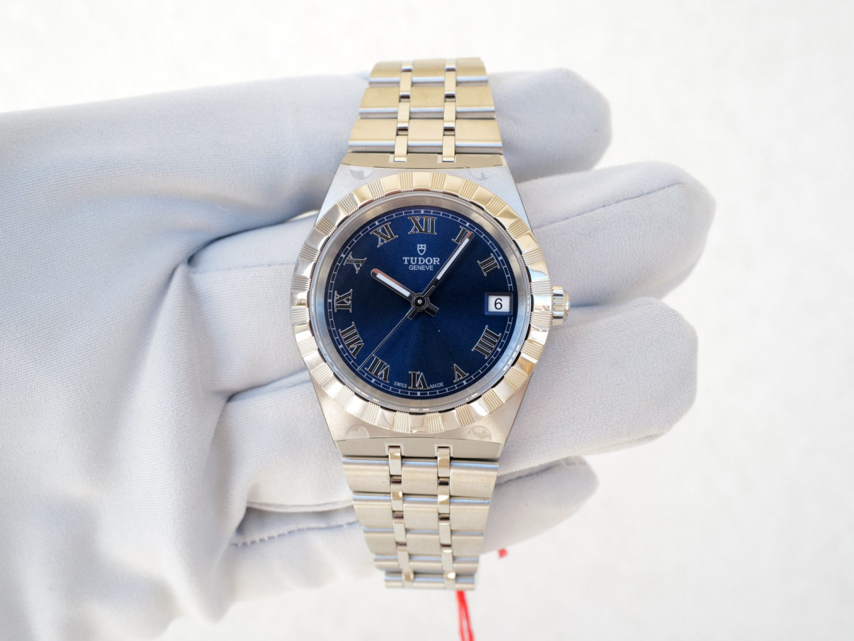 Swiss watch Tudor Royal Blue Roman Dial 34