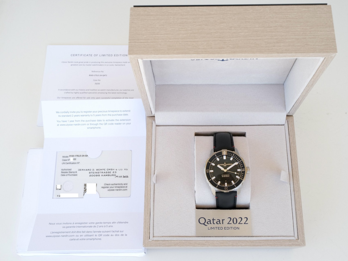 Швейцарские часы Ulysse Nardin Diver Qatar Limited Edition 42