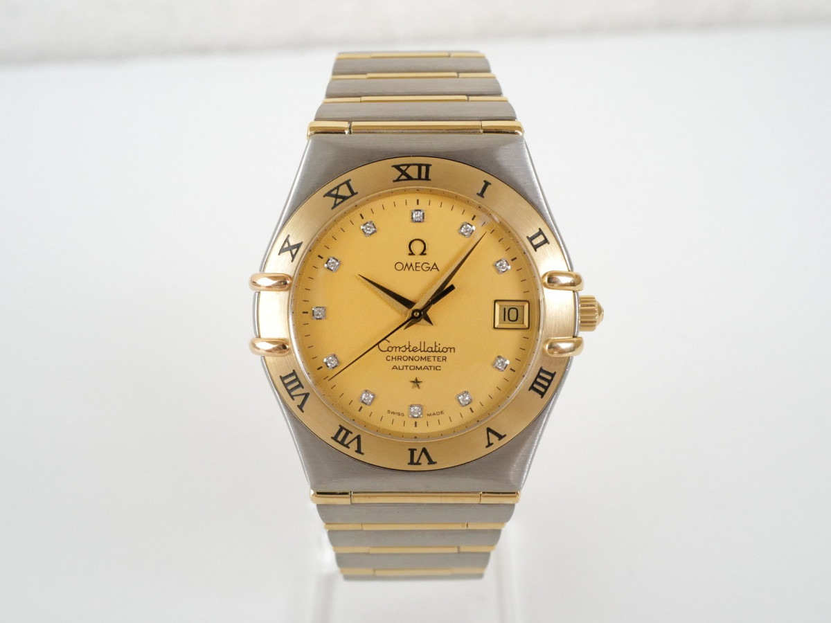 Швейцарские часы Omega Constellation Automatic Steel 18K Yellow Gold Diamond 36