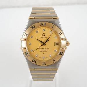 Швейцарские часы Omega Constellation Automatic Steel 18K Yellow Gold Diamond 36