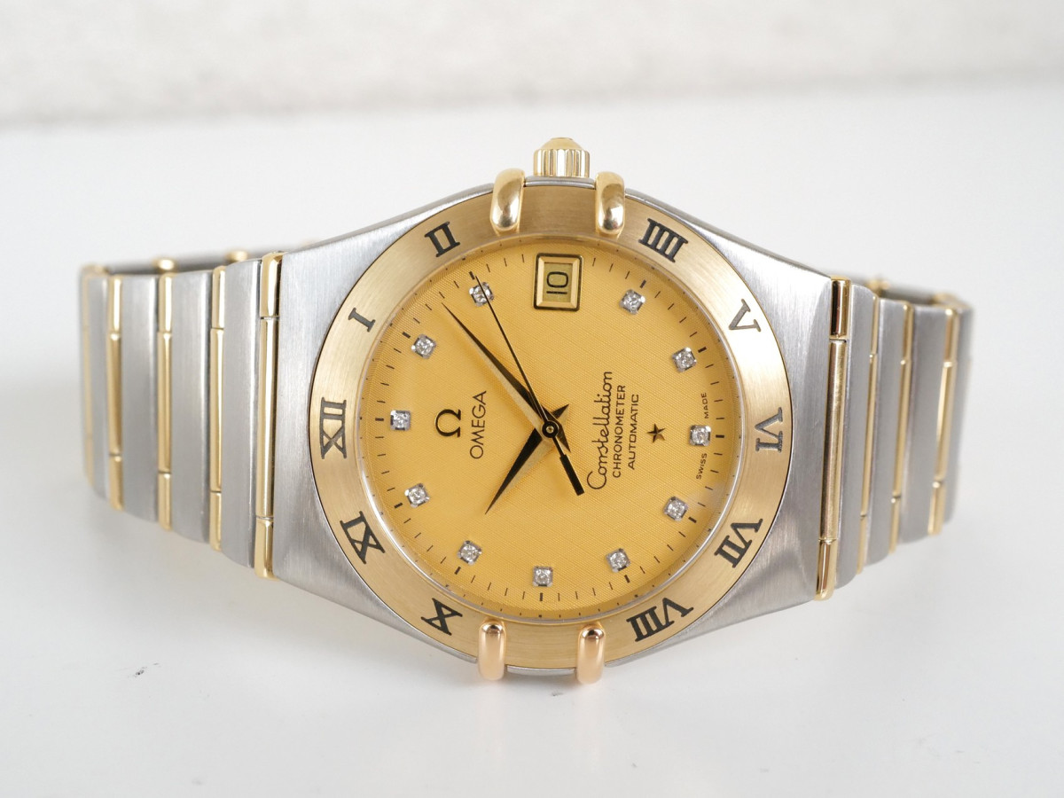 Швейцарские часы Omega Constellation Automatic Steel 18K Yellow Gold Diamond 36