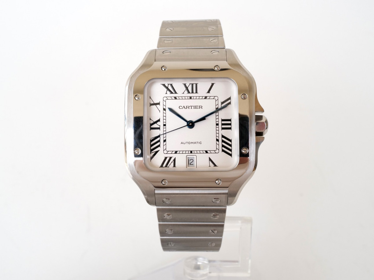 Швейцарський годинник Cartier Santos de Cartier Large White Dial 40