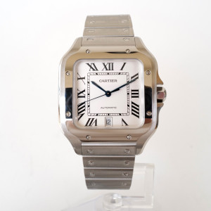 Швейцарський годинник Cartier Santos de Cartier Large White Dial 40
