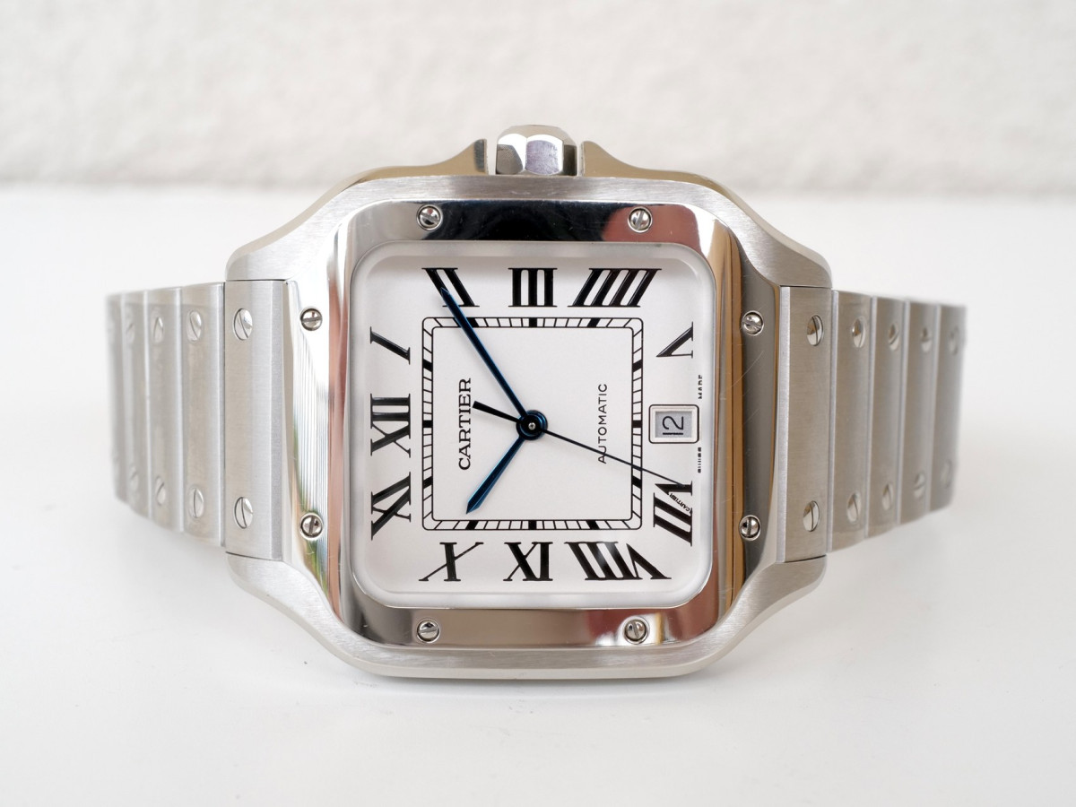 Швейцарський годинник Cartier Santos de Cartier Large White Dial 40