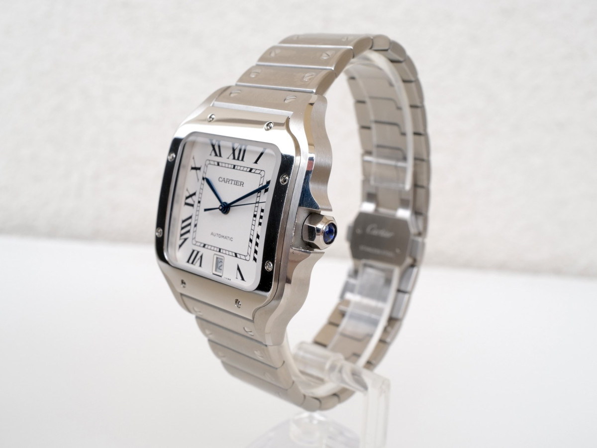 Швейцарський годинник Cartier Santos de Cartier Large White Dial 40