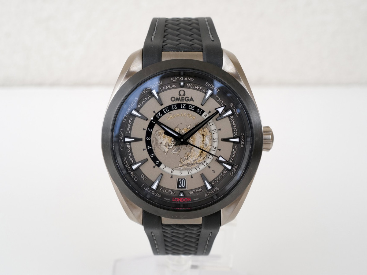 Swiss watch Omega Seamaster Aqua Terra 150M Co-Axial GMT Worldtimer Titanium 43