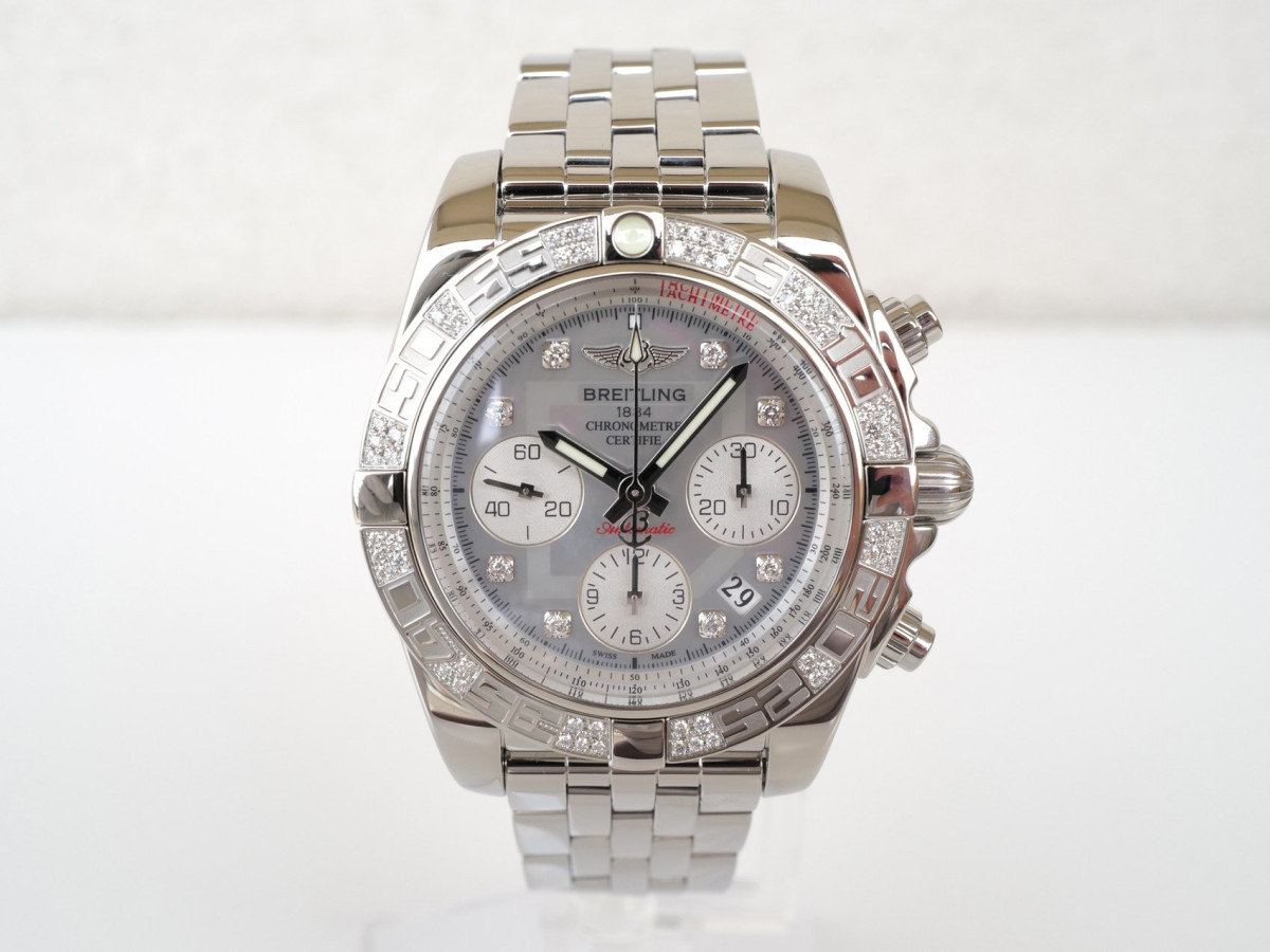 Швейцарський годинник Breitling Chronomat Steel Mop Diamond Dial 41