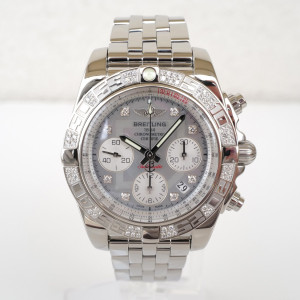 Швейцарський годинник Breitling Chronomat Steel Mop Diamond Dial 41