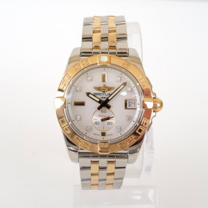 Швейцарський годинник Breitling Galactic Steel 18K Rose Gold Diamond MOP Dial 36