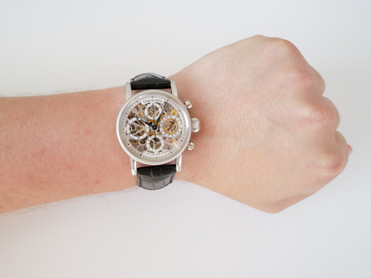 Швейцарський годинник Chronoswiss Opus Automatic Skeleton Chronograph 38